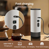 Portable Wireless 3-in-1 Espresso Maker – 7800mAh, 20 Bar, Ground & Capsule Coffee for Car, Home & Camping