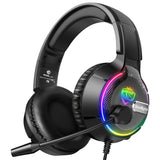 Soulbytes S19 RGB Wired Gaming Headset – 50mm Drivers, Protein Leather & LED Lighting
