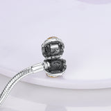 Silver & Copper Family Bead Charm Bracelet – DIY Handmade