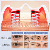 Under-Eye Glasses Massager Electric Eye Massager Eye Fatigue Relief Massager Red Light Relieves Eye Fatigue Eyes Massage Glasses