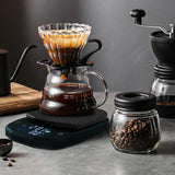 New Italian Coffee Electronic Scale Multi Functional Hand Flush Household Weighing Electronic Scale Timing Kitchen Food Coffee Scale