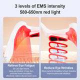 Under-Eye Glasses Massager Electric Eye Massager Eye Fatigue Relief Massager Red Light Relieves Eye Fatigue Eyes Massage Glasses