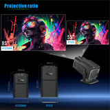 HY320 HD Short Focus Home Cinema Projector – 4K Support, 720P Wall Projection