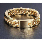 18K Gold Plated Double Buckle Bracelet – Electroplated Alloy Unisex Fashion Jewellery