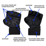 Anti-Slip Silicone Fitness Gloves – Weightlifting, Cycling & Outdoor Sports