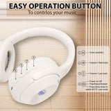 Wireless Bluetooth Headset – Battery Display, Long Battery Life & Foldable Design