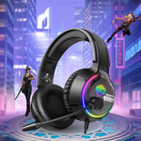 Soulbytes S19 RGB Wired Gaming Headset – 50mm Drivers, Protein Leather & LED Lighting