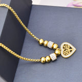 Heart Tree of Life Necklace – Gold Rhinestone Charm for Women