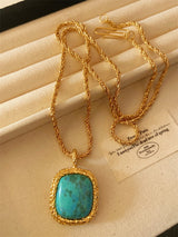 Vintage Worn-Out Sweater Chain Necklace – Light Luxury Niche Jewellery