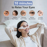 Under-Eye Glasses Massager Electric Eye Massager Eye Fatigue Relief Massager Red Light Relieves Eye Fatigue Eyes Massage Glasses