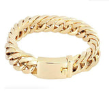 18K Gold Plated Double Buckle Bracelet – Electroplated Alloy Unisex Fashion Jewellery
